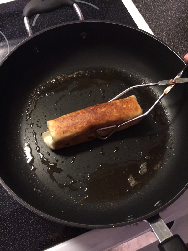 Browning the Empanada